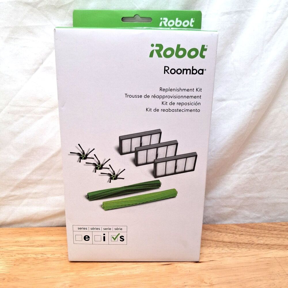 iRobot Roomba S Series Replenishment Kit Replacement Filters Rubber Brushes